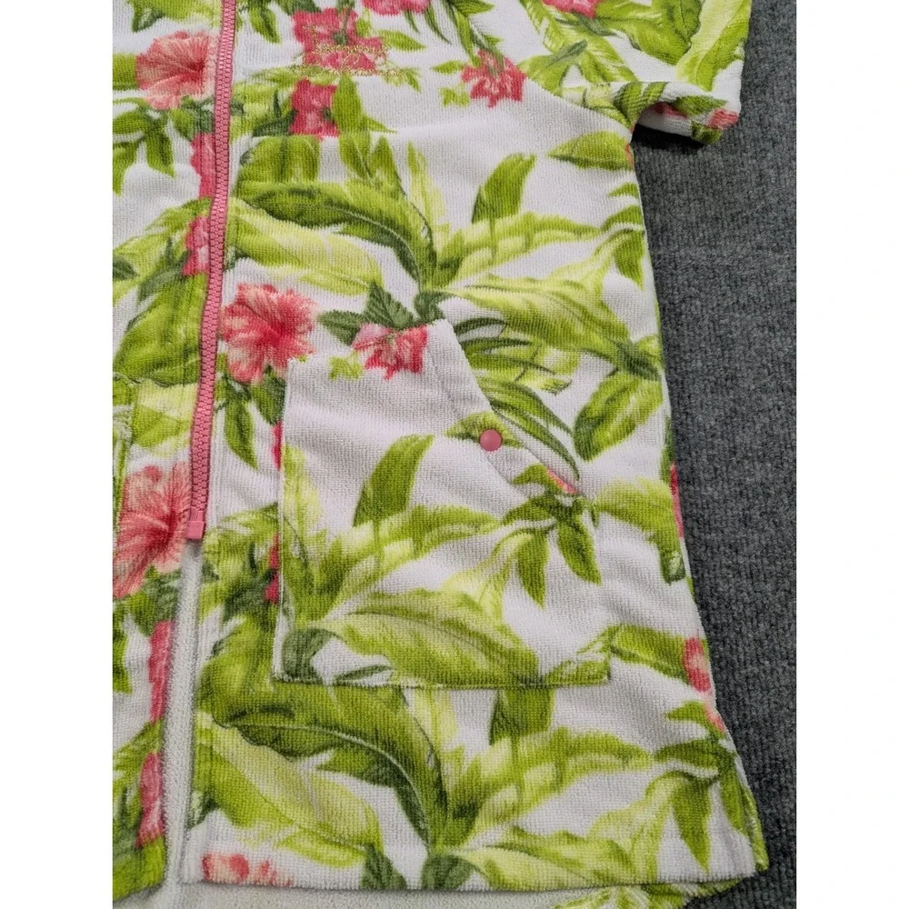 Tommy Bahama Beach Cover Up Hoodie Kids Size L/XL 7-12 Multi Color Pockets